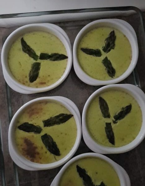 Cliquez pour zoomer ! Flan aux asperges et parmesan Thermomix par cemumu18