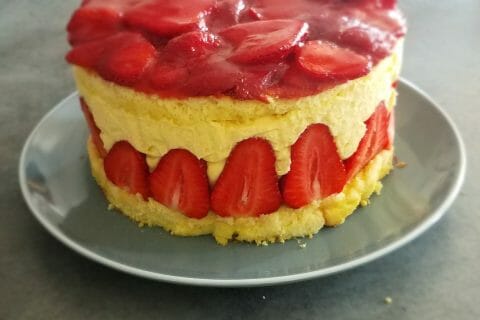 Cliquez pour zoomer ! Fraisier au Thermomix