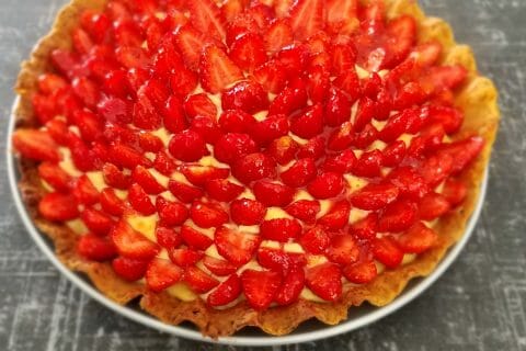 Cliquez pour zoomer ! Tarte aux fraises au Thermomix