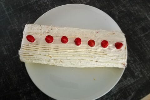 Cliquez pour zoomer ! Fraisier roulé au Thermomix