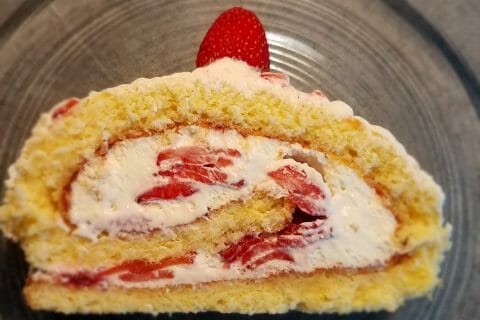 Cliquez pour zoomer ! Fraisier roulé au Thermomix