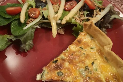 Cliquez pour zoomer ! Quiche saumon et courgettes au Thermomix