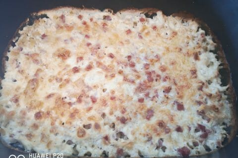 Cliquez pour zoomer ! Gratin de fusilli au jambon au Thermomix