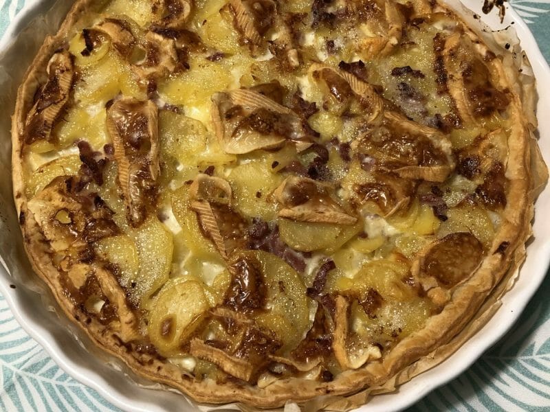 Cliquez pour zoomer ! Tarte aux pommes de terre et lardons Thermomix par lulubelle