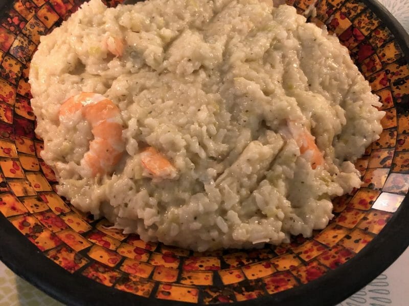 Cliquez pour zoomer ! Risotto aux Saint Jacques et poireaux Thermomix par lulubelle