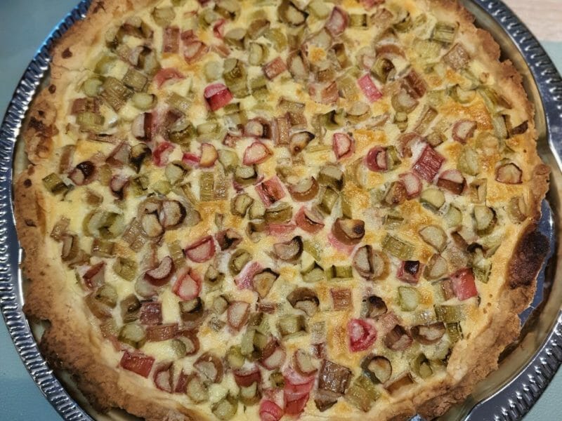 Cliquez pour zoomer ! Tarte à la rhubarbe Thermomix par Mimosadacosta