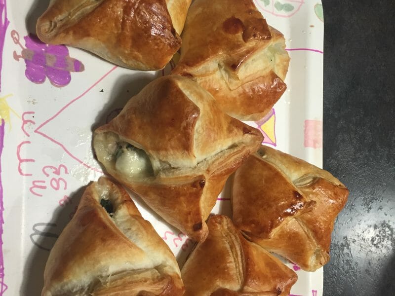 Cliquez pour zoomer ! Paniers feuilletés épinards et jambon Thermomix par Chriscuisine