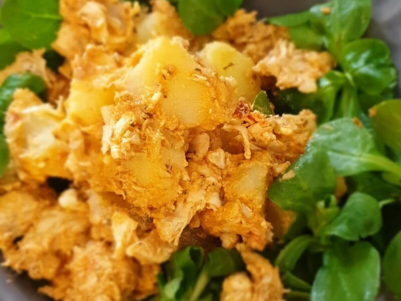 Cliquez pour zoomer ! Salade de poulet au pesto rosso Thermomix par Laetitia_23