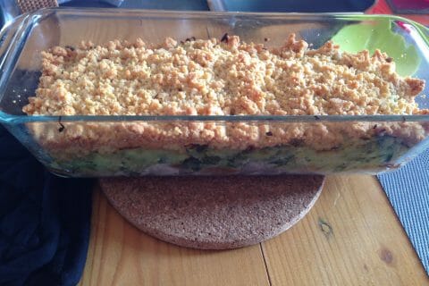 Cliquez pour zoomer ! Crumble poulet, courgettes et parmesan Thermomix par Marmottezic