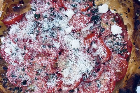 Cliquez pour zoomer ! Tarte feuilletée fromage frais et tomates Thermomix par everaa