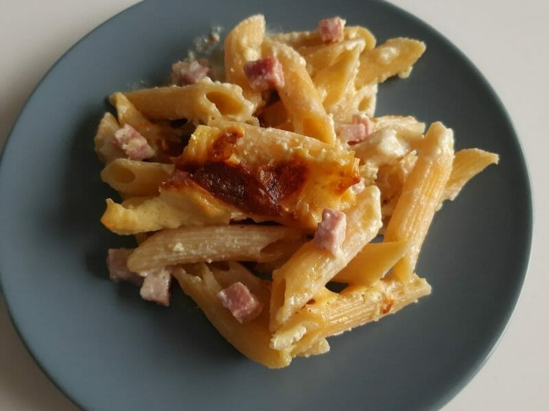 Cliquez pour zoomer ! Gratin de fusilli au jambon Thermomix par lokev