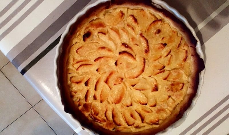 Cliquez pour zoomer ! Tarte normande aux pommes Thermomix par lokev