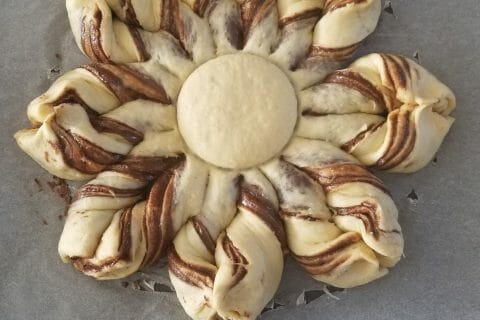 Cliquez pour zoomer ! Brioche étoilée au Nutella Thermomix par lokev