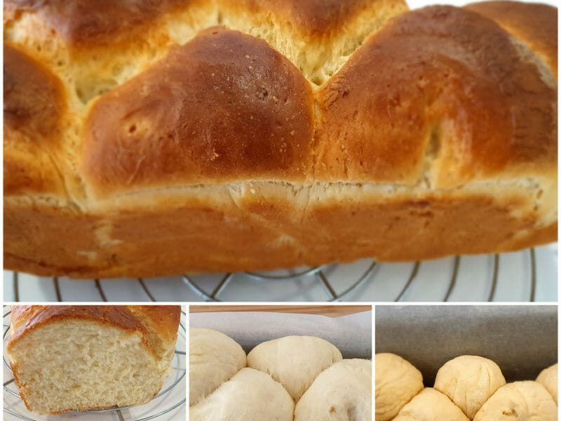 Cliquez pour zoomer ! Brioche sans beurre, sans oeufs Thermomix par Laya06