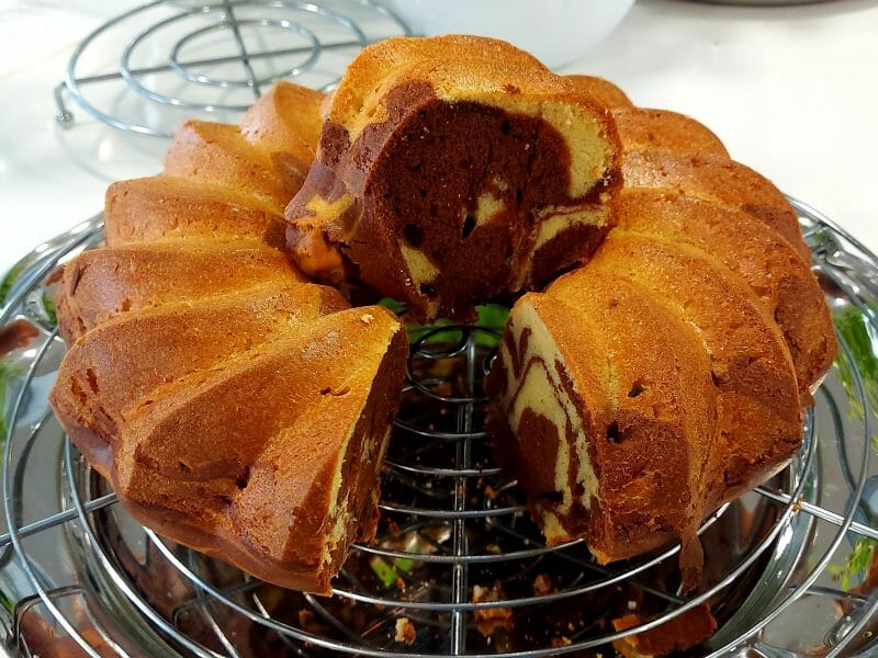 Cliquez pour zoomer ! Gâteau zébré Thermomix par Laya06