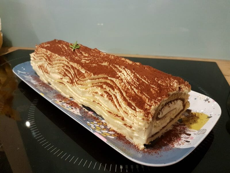 Cliquez pour zoomer ! Bûche Tiramisu Thermomix par Gaëlle