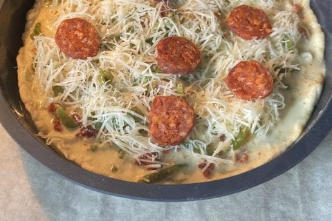 Cliquez pour zoomer ! Quiche poivrons et chorizo Thermomix par atlas67