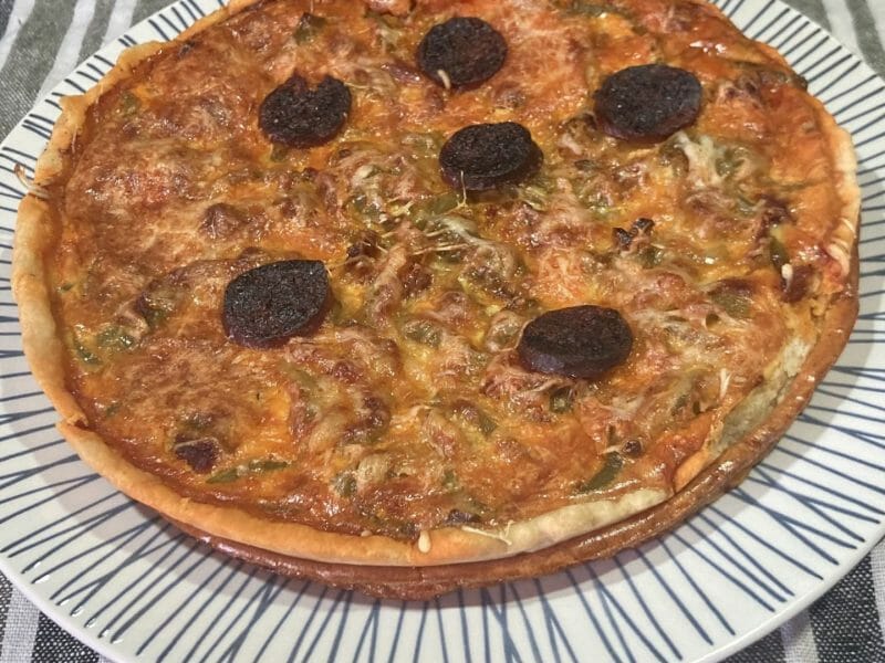 Cliquez pour zoomer ! Quiche poivrons et chorizo Thermomix par atlas67
