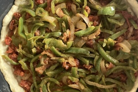 Cliquez pour zoomer ! Quiche poivrons et chorizo Thermomix par atlas67