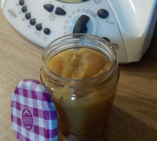 Compote De Pommes Bananes Et Miel Au Thermomix Cookomix