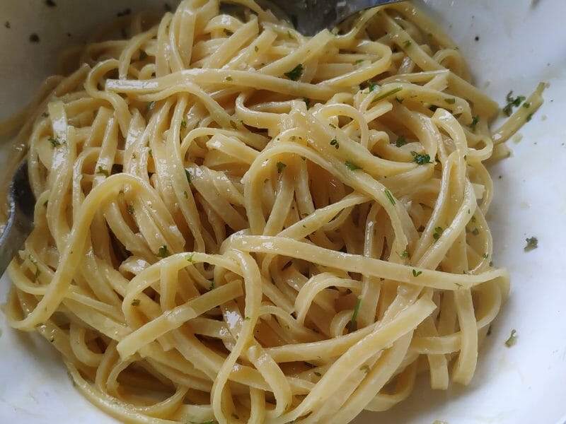 Cliquez pour zoomer ! Spaghetti à l’ail et à l’huile d’olive Thermomix par CelineGr067