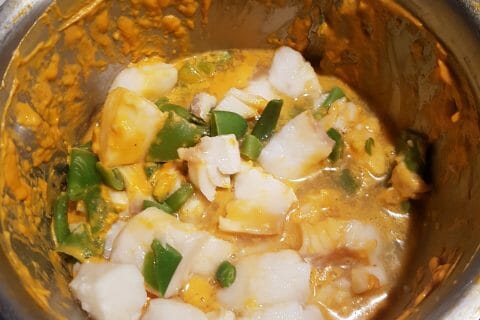 Cliquez pour zoomer ! Curry de poisson au lait de coco au Thermomix