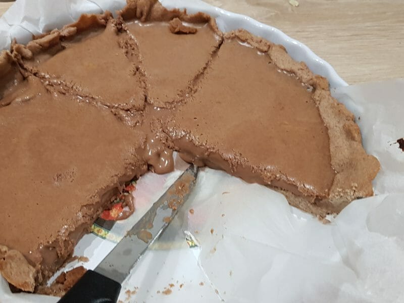 Cliquez pour zoomer ! Tarte tout chocolat Thermomix par mimi70400