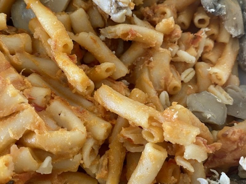 Cliquez pour zoomer ! Pennes au poulet, tomates et champignons Thermomix par Blandine_2