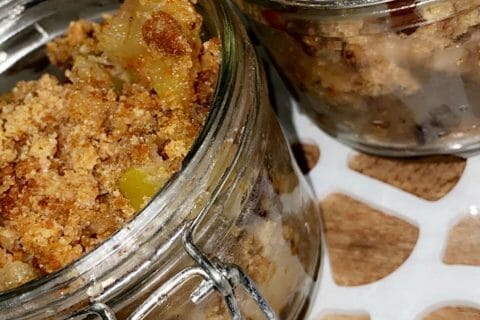Cliquez pour zoomer ! Crumble pommes, poires et spéculoos au Thermomix
