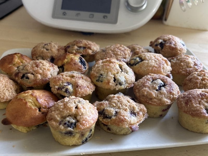 Cliquez pour zoomer ! Muffins aux mûres façon crumble Thermomix par Laetitia_25