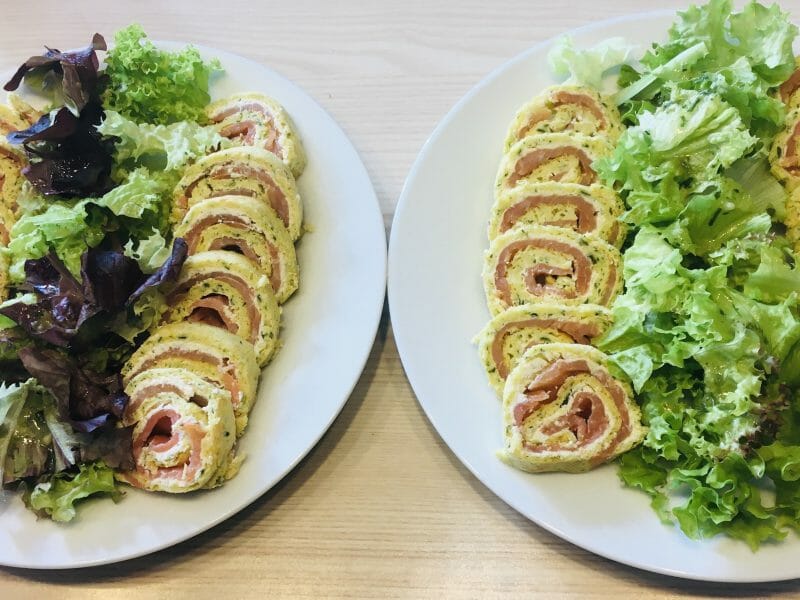 Cliquez pour zoomer ! Roulé aux courgettes et au saumon fumé Thermomix par tchanmela