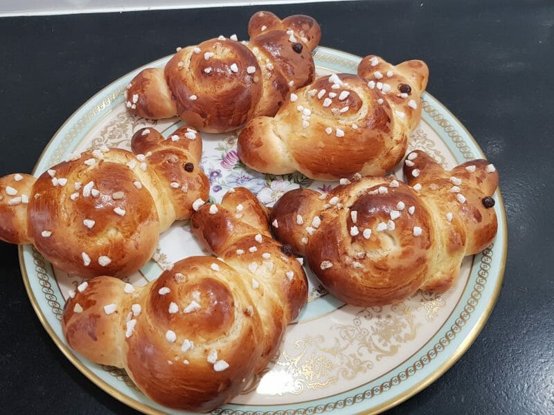 Cliquez pour zoomer ! Brioches lapin de Pâques Thermomix par sonia.duc