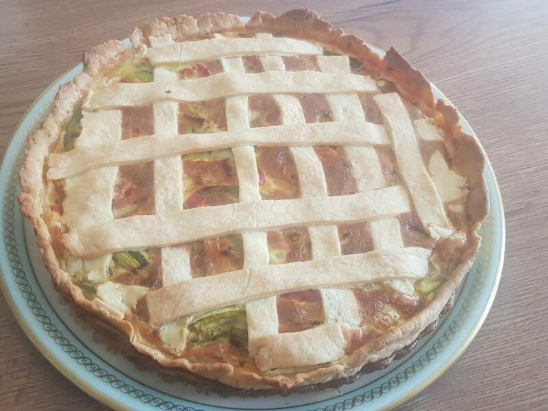 Cliquez pour zoomer ! Quiche poivrons et courgettes Thermomix par sonia.duc