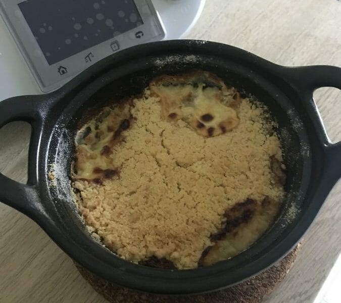 Cliquez pour zoomer ! Crumble de saumon et poireaux Thermomix par xoxosak