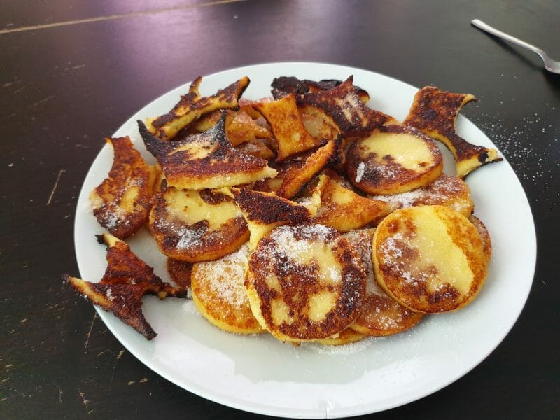 Cliquez pour zoomer ! Griesknepfle – Galettes de semoule alsaciennes Thermomix par Caroluche