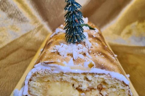 Cliquez pour zoomer ! Bûche au citron meringuée Thermomix par Caroluche