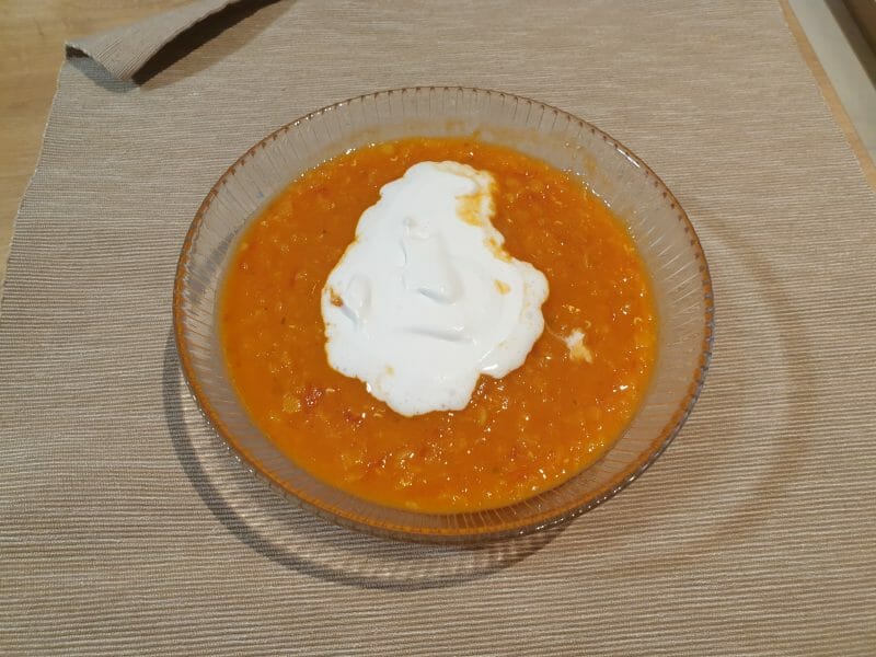 Cliquez pour zoomer ! Soupe de lentilles corail, curry et coco Thermomix par laudja