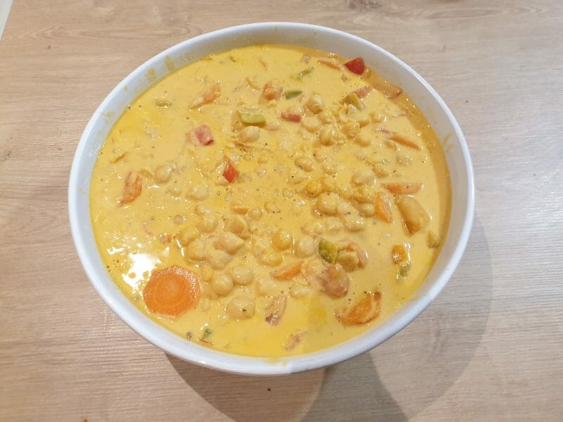 Cliquez pour zoomer ! Curry de pois chiches au lait de coco Thermomix par laudja