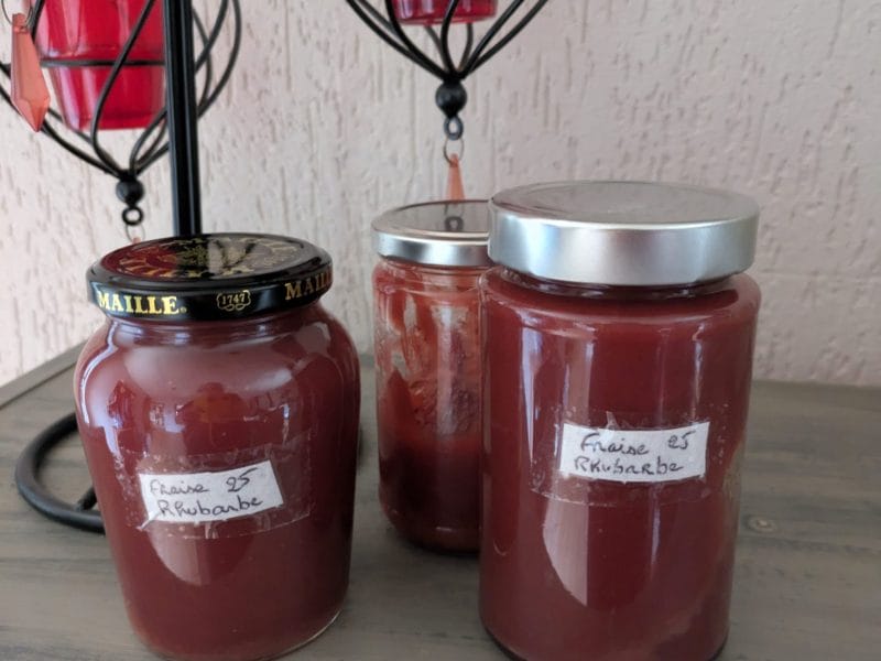 Cliquez pour zoomer ! Confiture fraise rhubarbe Thermomix par mehiel