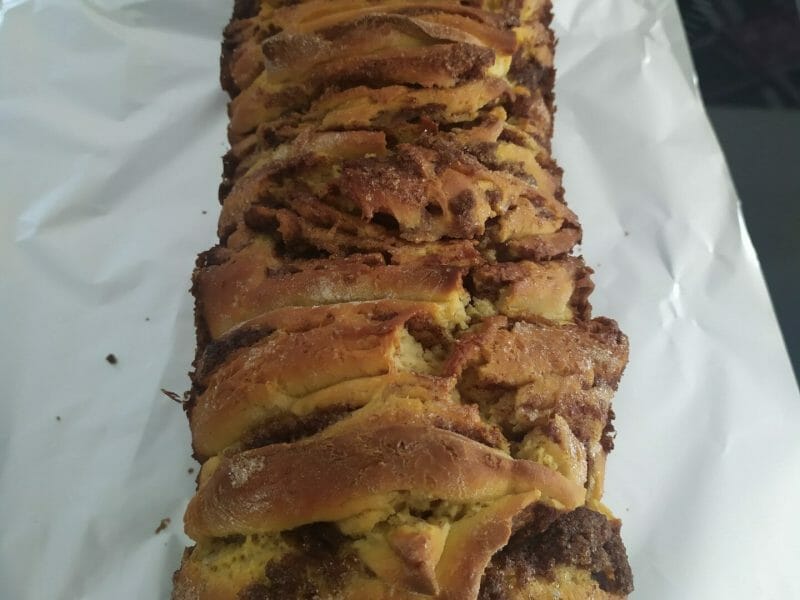 Cliquez pour zoomer ! Brioche à effeuiller à la cannelle Thermomix par Didie68260