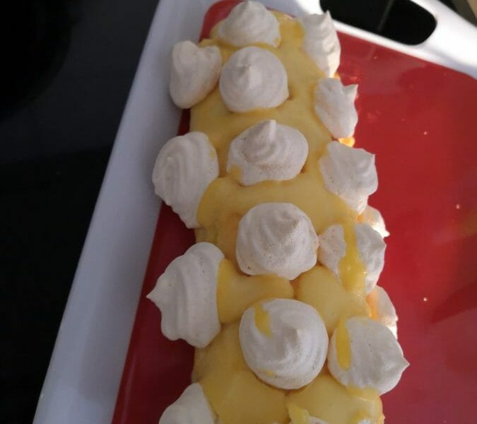 Cliquez pour zoomer ! Bûche au citron meringuée Thermomix par Leone