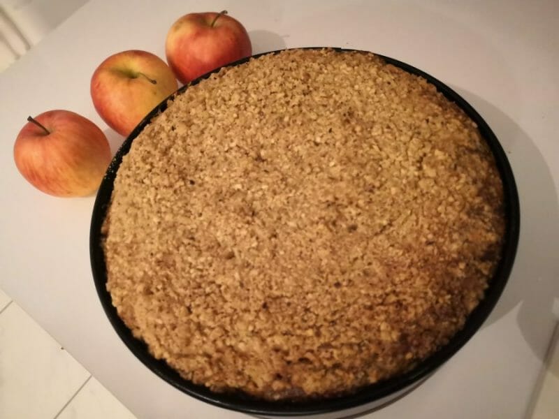 Cliquez pour zoomer ! Tarte aux pommes façon crumble Thermomix par Leone