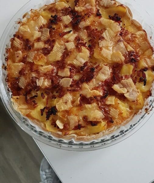 Cliquez pour zoomer ! Tarte aux pommes de terre et lardons Thermomix par Nelly_49