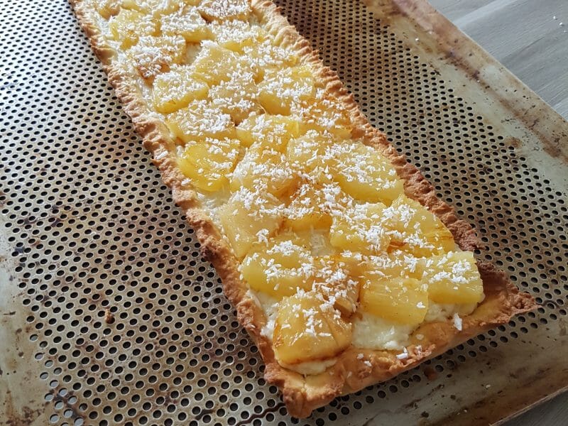 Cliquez pour zoomer ! Tarte piña colada Thermomix par kro42340