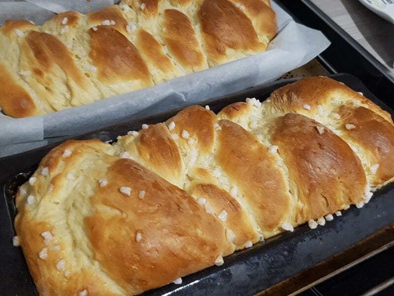 Cliquez pour zoomer ! Brioche tressée à la mie filante Thermomix par kro42340