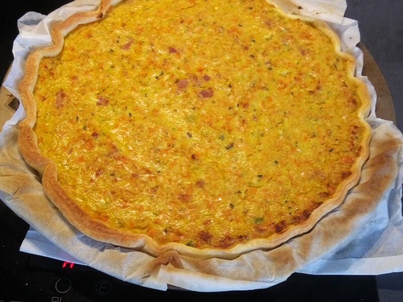 Cliquez pour zoomer ! Tarte courgettes et carottes Thermomix par Celine_36