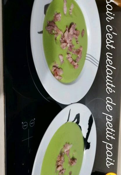 Cliquez pour zoomer ! Velouté de petits pois Thermomix par Lalia