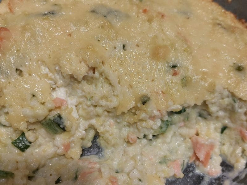 Cliquez pour zoomer ! Gratin de perles, saumon et courgettes Thermomix par marjolaine_48