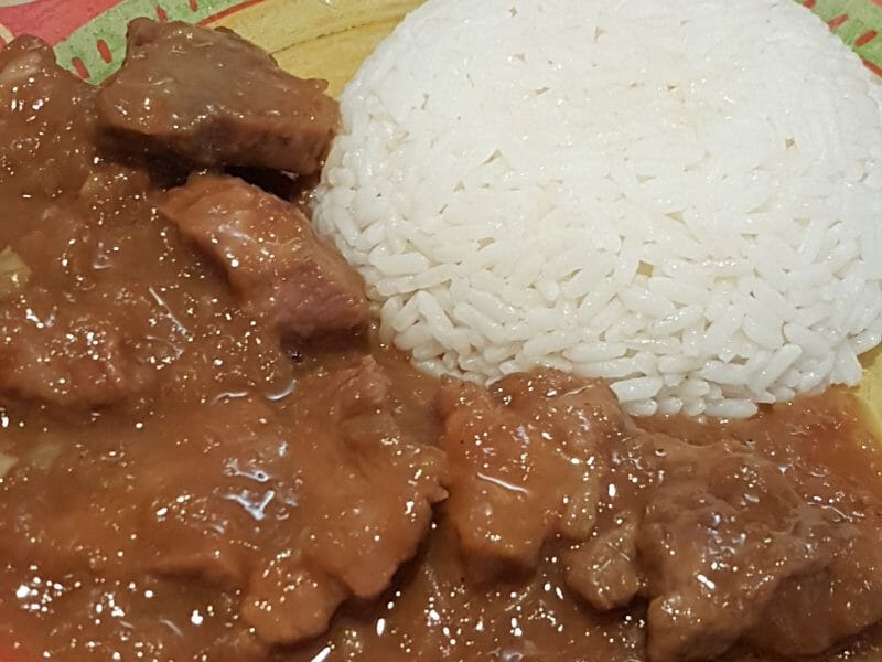 Cliquez pour zoomer ! Porc au caramel Thermomix par Fofidu77