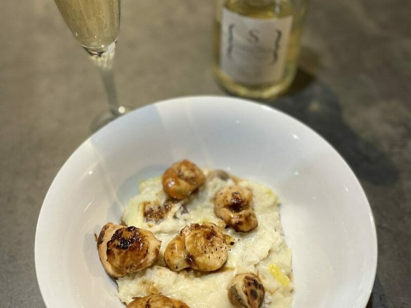 Cliquez pour zoomer ! Risotto aux Saint Jacques et poireaux Thermomix par Sab_Cook